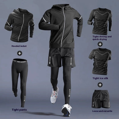 Running Gym Clothes Outdoor Quick-dry Clothes Tight Long Sleeve