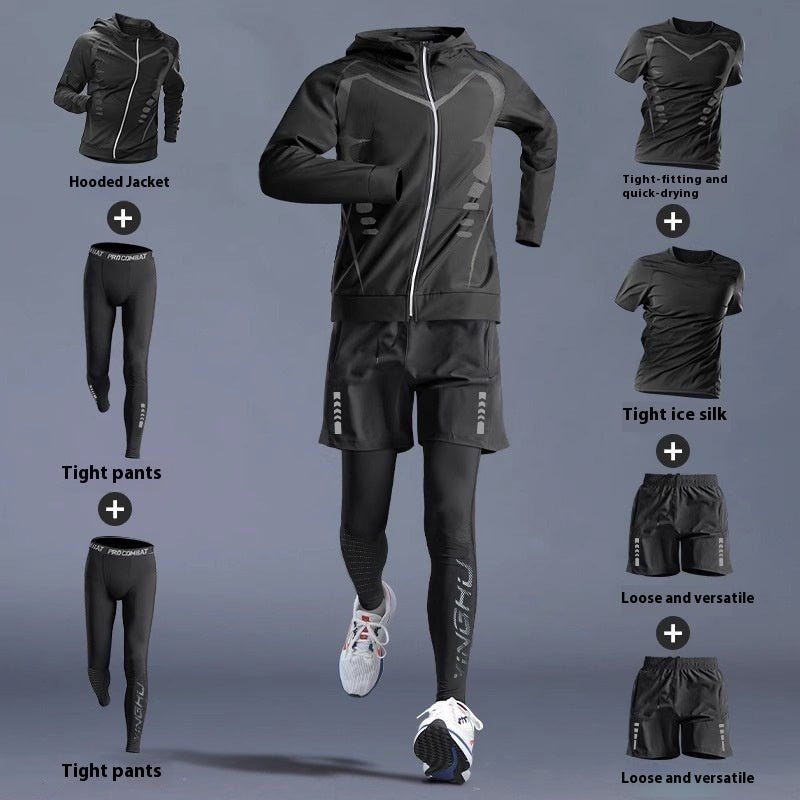 Running Gym Clothes Outdoor Quick-dry Clothes Tight Long Sleeve