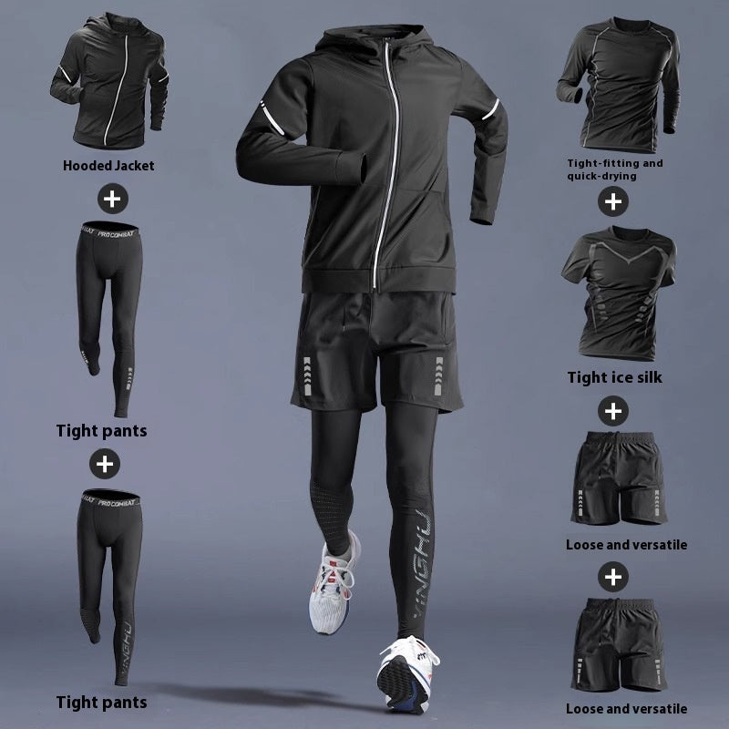 Running Gym Clothes Outdoor Quick-dry Clothes Tight Long Sleeve