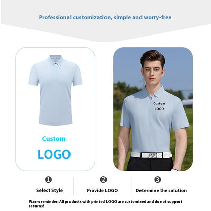 Half Zipper Running T-shirt Quick-drying Sports Polo Shirts