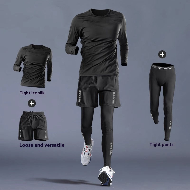 Running Gym Clothes Outdoor Quick-dry Clothes Tight Long Sleeve