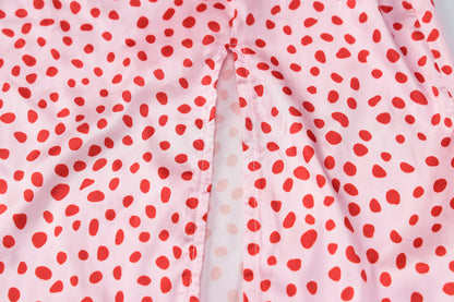 Trendy Slim Print Sling Slit Dress