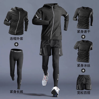 Running Gym Clothes Outdoor Quick-dry Clothes Tight Long Sleeve
