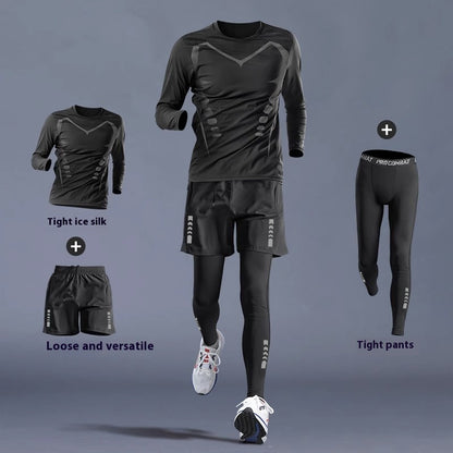 Running Gym Clothes Outdoor Quick-dry Clothes Tight Long Sleeve