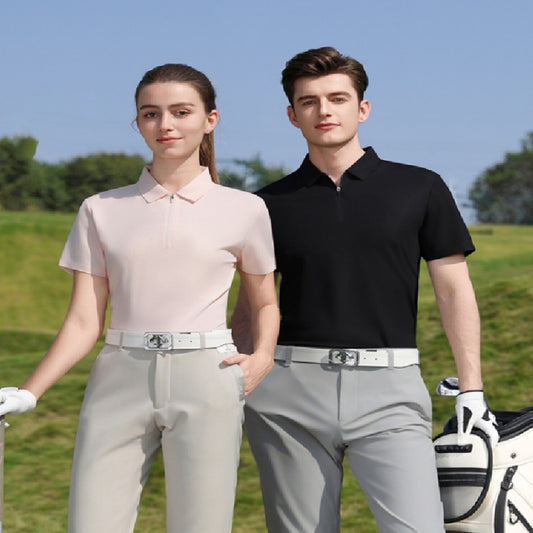Half Zipper Running T-shirt Quick-drying Sports Polo Shirts