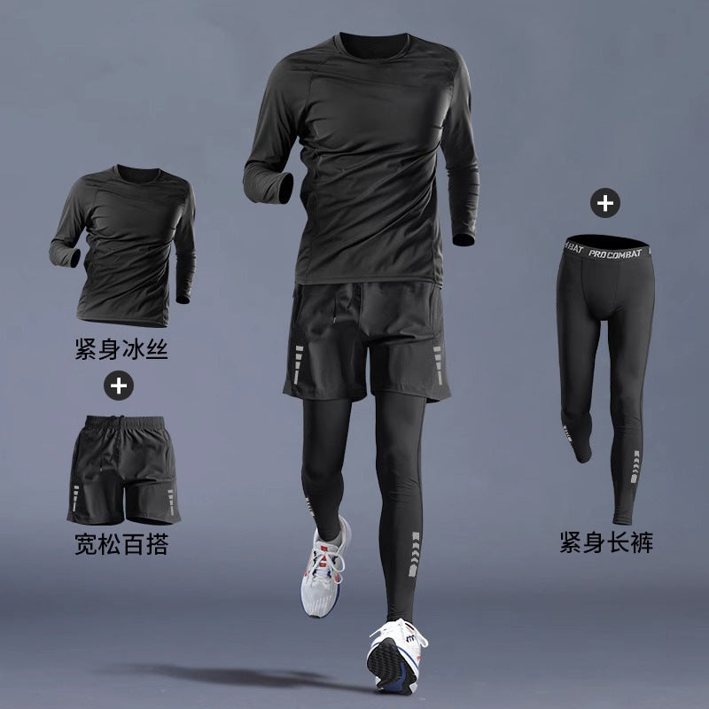 Running Gym Clothes Outdoor Quick-dry Clothes Tight Long Sleeve
